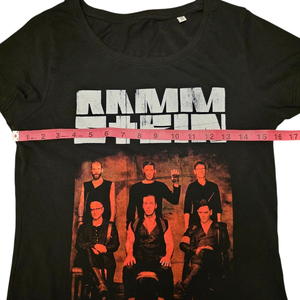 Rammstein Women's World Tour 2017 Rock Band Concert T-shirt Slim Fit Size M - Picture 7 of 8